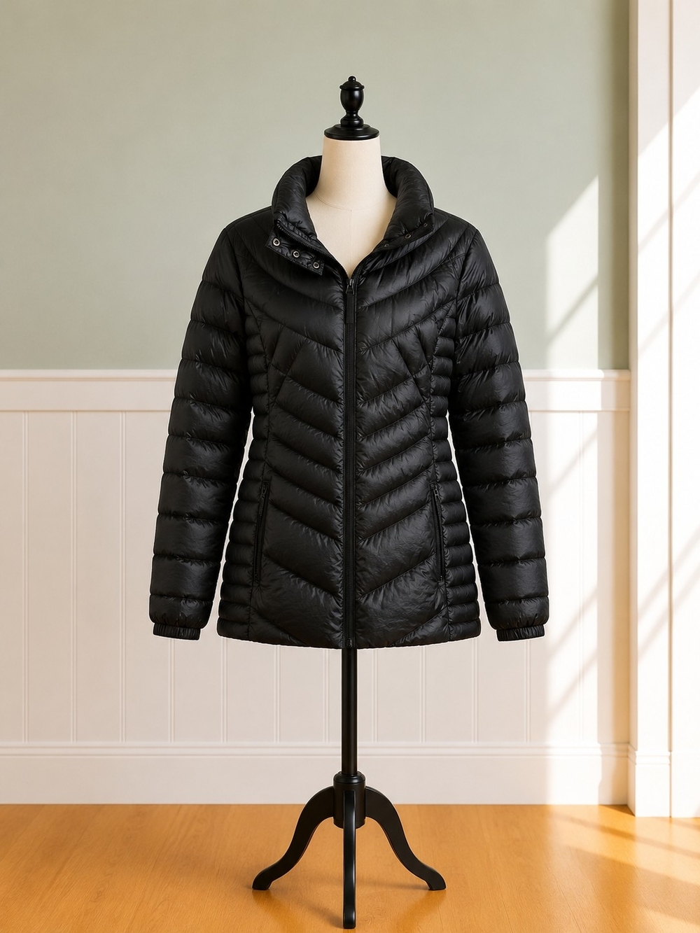 •a.n.a. Black Packable Premium Down Jacket